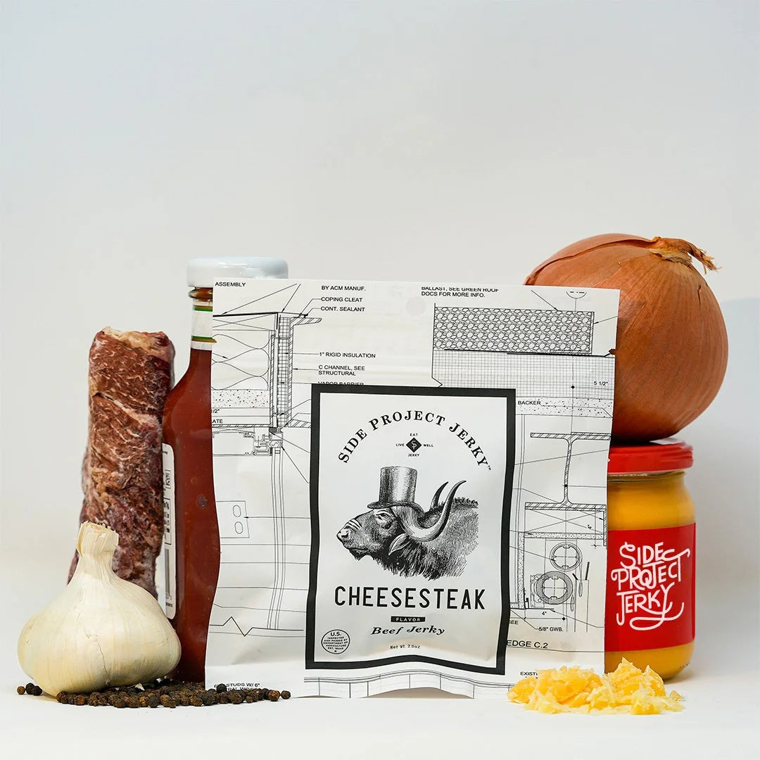 CHEESESTEAK FLAVOR JERKY, 2OZ. PACKAGE