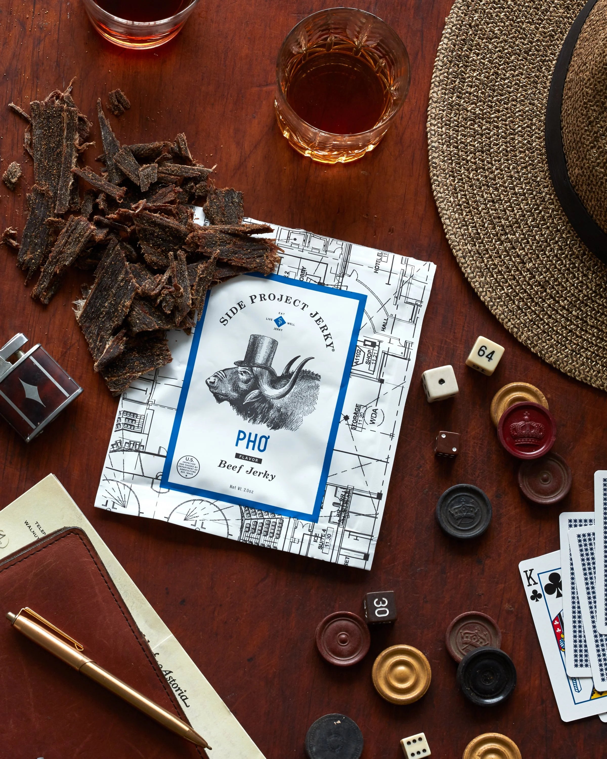 PHO FLAVOR JERKY, 2OZ. PACKAGE