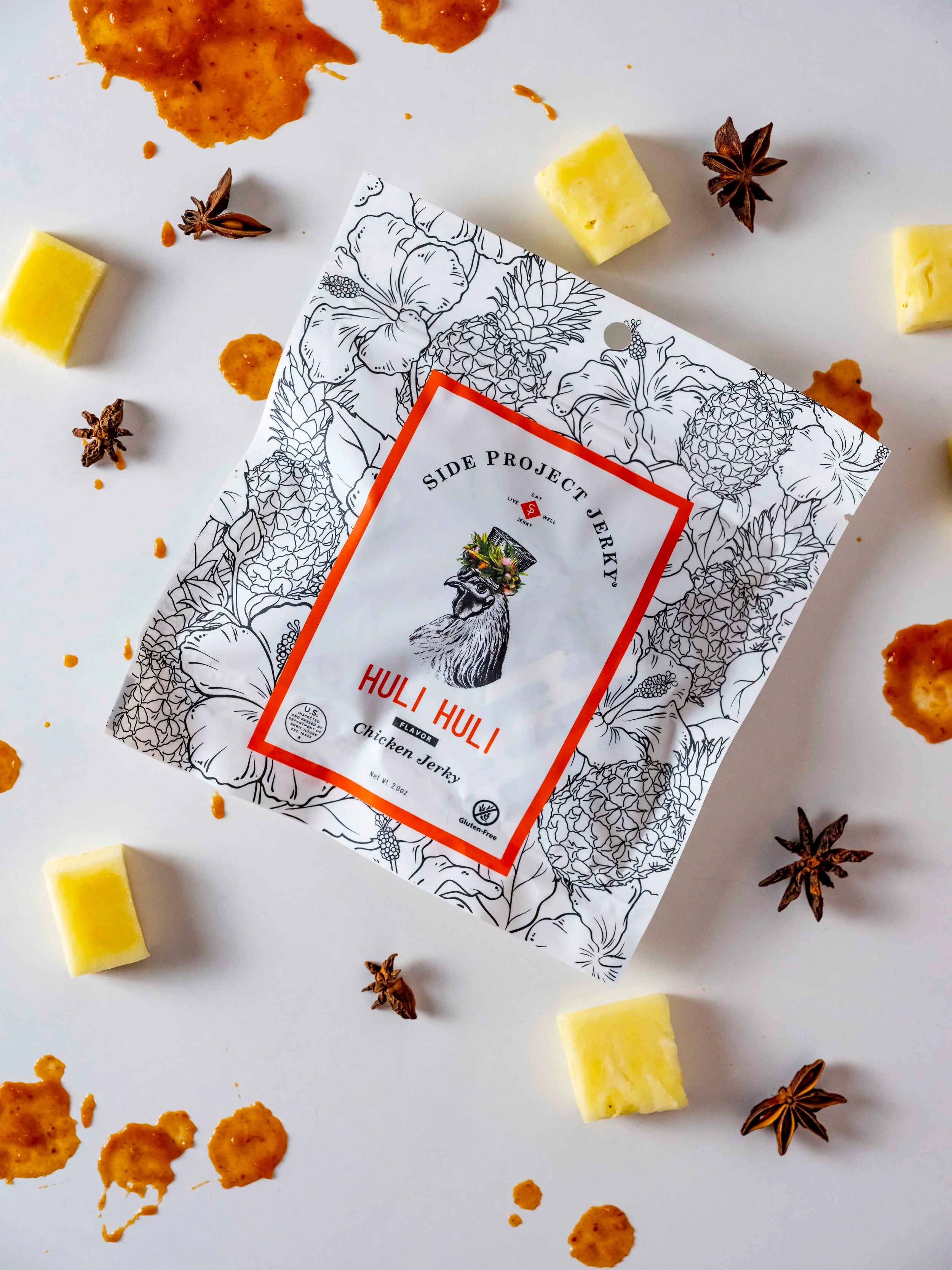 HULI HULI CHICKEN FLAVOR JERKY,  2OZ. PACKAGE