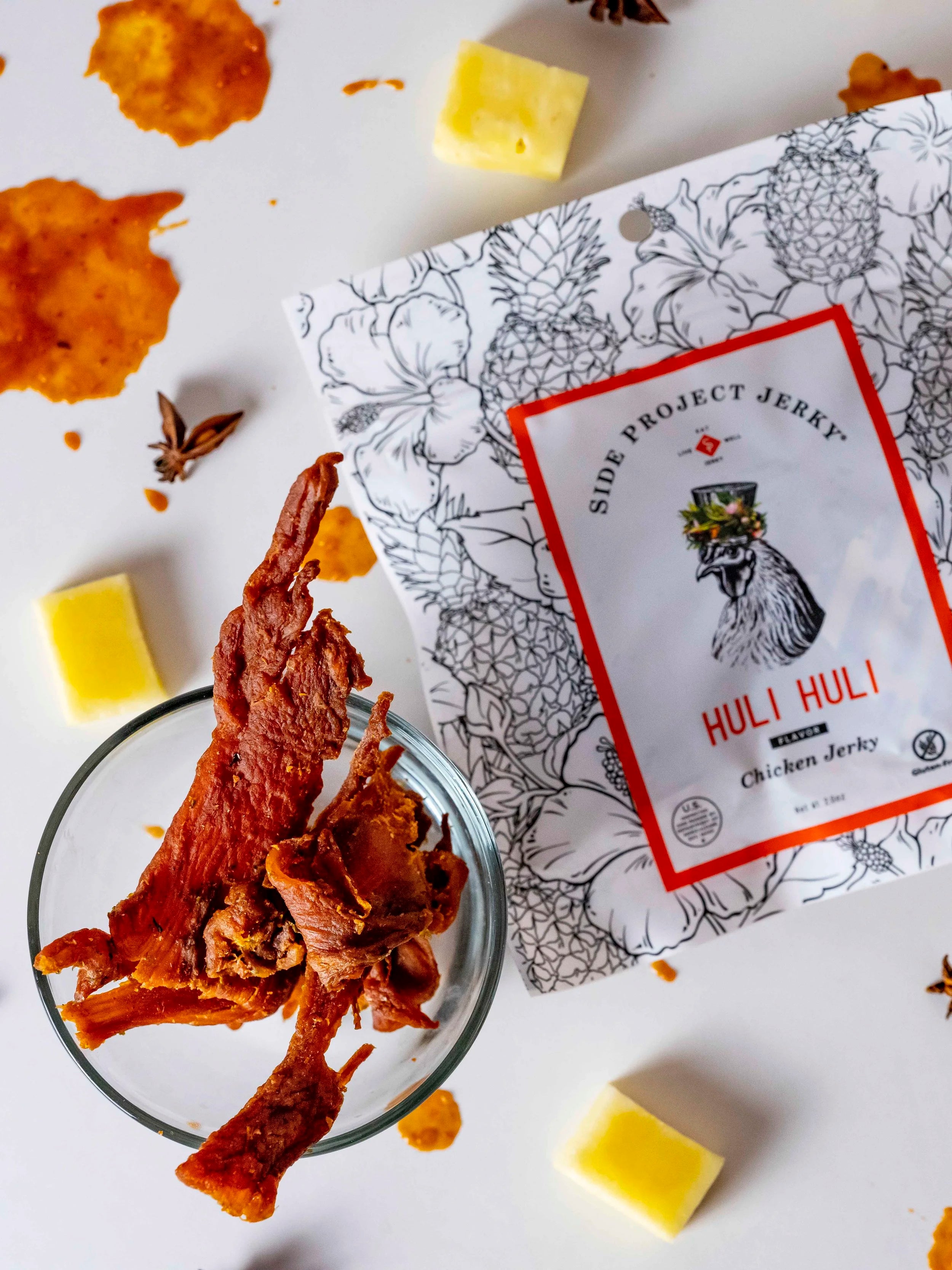 HULI HULI CHICKEN FLAVOR JERKY,  2OZ. PACKAGE