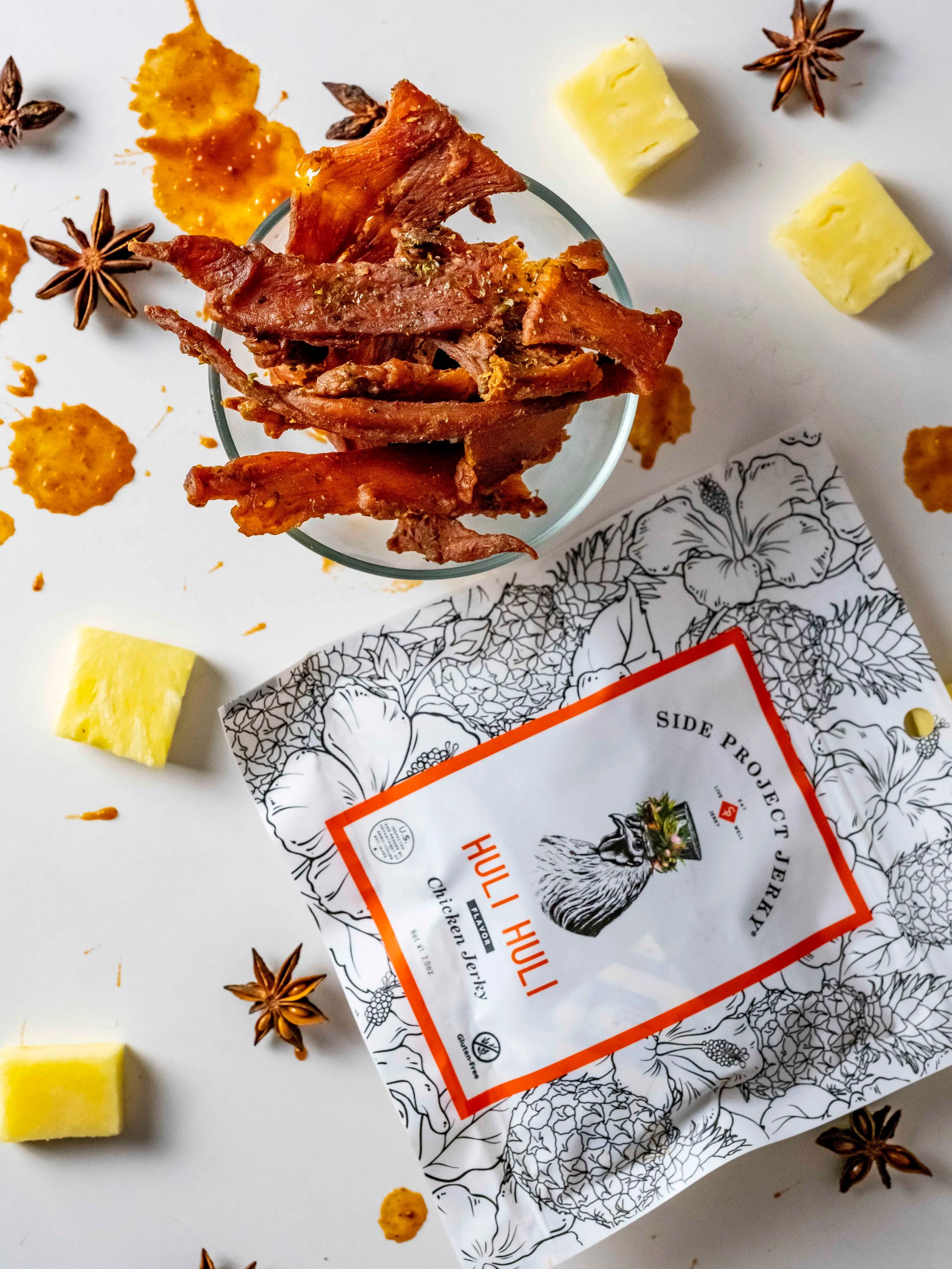 HULI HULI CHICKEN FLAVOR JERKY,  2OZ. PACKAGE